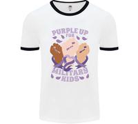 Viola Up per Militare Bambini Militare Brats Uomo Ringer