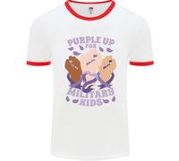 Viola Up per Militare Bambini Militare Brats Uomo Ringer