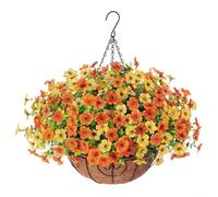 Viole artificiali vibranti in cesto appeso catena fai da te per casa e matrimoni (A043-14)