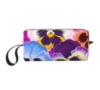 Viole del pensiero, Borsa per il trucco Borsa per cosmetici Borsa da toilette da viaggio portatile Borsa per trucco Organizer