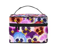 Viole del pensiero, Borsa per il trucco Borsa per cosmetici Borsa da viaggio portatile da viaggio Astuccio per matite