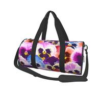 Viole del pensiero, Borsone da viaggio di grande capacità Borsa rotonda Borsa da viaggio sportiva Borsa da viaggio Borsa da fitness