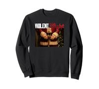 Violent Night Movie Logo And Santa Hammer Felpa