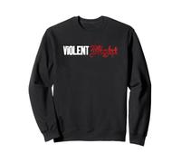 Violent Night Movie Logo And Santa Hammer Front & Back Felpa