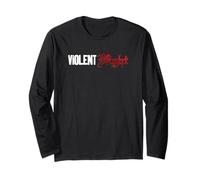 Violent Night Movie Logo And Santa Hammer Front & Back Maglia a Manica