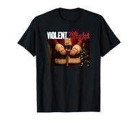 Violent Night Movie Logo And Santa Hammer Maglietta