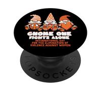 Violenza contro le donne Gnomo Uno combatte da solo Indossa PopSockets PopGrip Adesivo