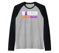 Violenza Domestica Guerriero - Consapevolezza della violenza Domestica Maglia con Maniche Raglan