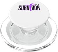 Violenza domestica prevenzione consapevolezza donne sopravvissute viola PopSockets PopGrip per MagSafe