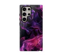 Violet and Pink Abstract Flames - Custodia rigida lucida - Compatibile con Samsung Galaxy S24 Ultra