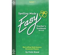 Violet Brand Spelling Made Easy Revised A4 Text Book Level 1 (Tascabile)