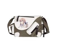 Violet Evergarden Anime, borsa a tracolla da donna, con tracolla larga, per lavoro, shopping, viaggi, Modello 07, 36x11x26cm