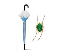 Violet Evergarden Cosplay Props Anime Pietra Verde Ciondolo Collana Anime Puntelli Ombrello Fountain Pen Set Accessori