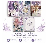 Violet Evergarden Light Novel Vol. 1-5 Set Completo Inglese