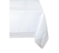 Violet Linen Treasure Lace Tovaglia oblunga/rettangolare, 177,8 x 304,8 cm, bianco