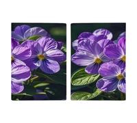 Violets in Bloom, porta passaporto ultra sottile in pelle PU, organizer compatto premium internazionale per passaporto statunitense, per donne e uomini