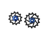 Violiica 2 Pz 12T+14T Ceramica Cuscinetto Posteriore Deragliatore Puleggia Per Ruota Di Puleggia Per Sram Assi Per 9/10/11Velocità Catene Nero/Rosso/Blu/Oro/Verde