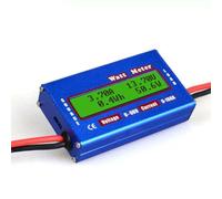 Violiica Analizzatore di potenza della batteria DC 60V 100A con misurazione della corrente di picco e della potenza per test RC e applicazioni di energia rinnovabile, blu