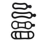 Violiica Benda elastica in silicone per bicicletta, supporto per luci, attrezzi, telefono, pompa, porta bottiglia d'acqua, adatta alla maggior parte dei manubri, confezione da 4/6