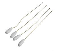 Violiica Catena da 53,3 cm per ventilatore da soffitto con perline di cristallo, prolunga decorativa viola per lampade, confezione da 2 (bianco)