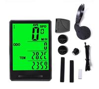 Violiica Computer multifunzione da bicicletta con schermo grande da 2,8 pollici, impermeabile IPX6, contachilometri wireless e cablato, tachimetro da ciclismo per mountain bike e bici da strada, nero