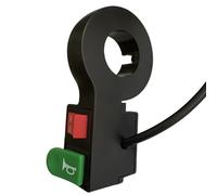 Violiica Elettrico Per Bicicletta 2 In 1 Pulsante Interruttore Per Faro E Clacson Per Ebike E Scooter Nero Abs Materiale