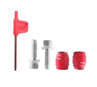 Violiica Freno a oliva e punta per tubo freno idraulico SRAM, filettatura Torx T8, raccordi in acciaio, confezione da 5 o 2 con chiave, rosso