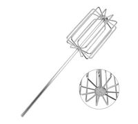 Violiica Frusta per pesca alla carpa in acciaio inox, con 11 lame, miscelazione efficiente e facile da riporre, argento