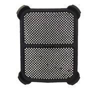 Violiica Inserto paraspruzzi in silicone per friggitrici ad aria Ninja AF400/AF451/DZ401, telaio in acciaio inossidabile, 22 x 17 x 2,5 cm, semplice da pulire, colore nero