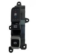 Violiica Interruttore freno di parcheggio con pulsante di raffreddamento riscaldamento per Hyundai Santa Fe 2017-2019, per Santa Fe Sport 2017-2018 XL 2017-2019, ABS nero