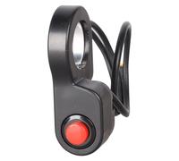 Violiica Kill Switch Impermeabile Manubrio Clacson Starter Switch Per La maggior parte delle Bici E Moto Nero Abs Ricambio Accessorio