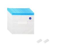 Violiica Kit di 10 sacchetti sottovuoto riutilizzabili con pompa manuale per la conservazione degli alimenti e l'ottimizzazione dello spazio