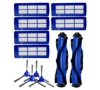 Violiica Kit di spazzole laterali di ricambio per robot aspirapolvere RoboVac 11S Max 15C Max 30C Max G20 G30 G32 Pro, 6 filtri 4 spazzole laterali 2 spazzole centrali