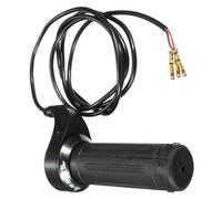 Violiica Manopola Acceleratore a 3 Fili per Scooter Elettrico, Pocket Bike, Chopper - Compatibile con 24V/36V/48V, Nero+Plastica, 113 mm, Cavo 1,2 m, Lato Destro