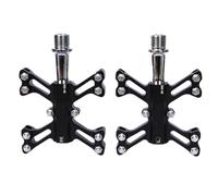 Violiica Mountain - Pedali da bici in lega di alluminio con design antiscivolo CNC per una guida fluida, filettatura 14 mm, cuscinetti sigillati impermeabili e antipolvere, coppia da 240 g