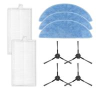 Violiica Per Ecovacs Y1 Pro Robot Aspirapolvere Filtro Mop Panno Spazzola Laterale Kit con 4 Filtri 5 Panni Mop 8 Spazzole Laterali per YEEDI Y1 Pro Robot Aspirapolvere