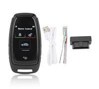 Violiica per Smart LCD Key per auto Keyless Entry e Button Start Car, nero, con 12 lingue, funzione anti-perdita e batteria 800mAh