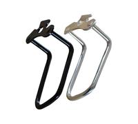 Violiica Protezione deragliatore posteriore per bicicletta, diametro dritto 7 mm, foro centrale 10,5 mm, protezione in acciaio inox, confezione da 2