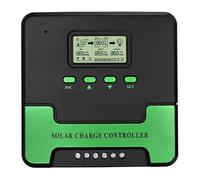 Violiica Regolatore di carica solare MPPT 12 V/24 V automatico con doppio display LCD USB 5 V 3 A per sistemi di pannelli solari, luci stradali, tetti, cartelloni pubblicitari, camper