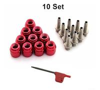 Violiica Set di 10 aghi per olio dei freni per StealthamaJig Quick Connection (con chiave)