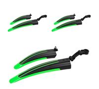 Violiica Set di 3 paia di parafanghi per reggisella da 25,4/28,6/31,8 mm - parafanghi anteriori e posteriori per bici da strada, mountain bike, nero