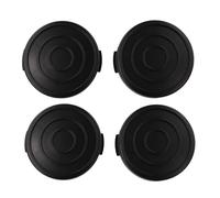 Violiica Set di 4 tappi per decespugliatore GE-CT 4530 TLE-02-1, in plastica, 88 x 34 mm, ricambio per Gardenline GLR 450 Series e Top Craft TCR 50/450/451/500, nero