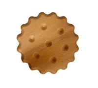 Violiica Sottobicchiere in legno con design a forma di biscotto, resistente al calore, per protezione