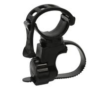 Violiica Supporto per torcia elettrica con rotazione a 360° con manopola a sgancio rapido e fissaggio antiscivolo, per manubri da 32 mm per mountain bike e bici da strada