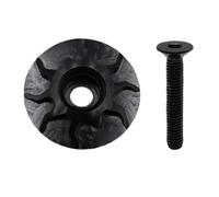 Violiica Tappo superiore per cuffia per bici da 28,6 mm, in lega di alluminio CNC, con bullone in acciaio inox, nero/argento/rosso/arancione/viola