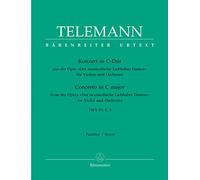 Violin Conc C Maj TWV 51: C3 Full Sc - Solo Violin, First Oboe, Second Oboe, Strings and Bc - SCORE
