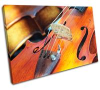 Violin INSTRUMENTS Musical SINGLE TELA parete arte foto stampa