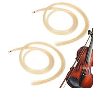 Violin Rehair Kit - 2Pc Elastic Mongolian Horse Hair Bow Replacement Tool, Suitable For Violin Viola Fiddle Strings | Professional Musical Bow Repair Maintenance Accessory Set