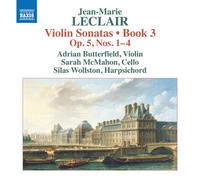 Butterfield / McMahon / Wollston – Leclair: Sonate per violino Op.5 nn.1-4 – CD – NAXOS