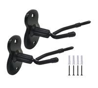 Violin Wall Mount, 2x Viola Hanger Hook With Bow Holder, 4.92x4.13x2.76 Inches Space Saving String Instrument Display, Durabled Stand for Home, Studio & Music Room Decor